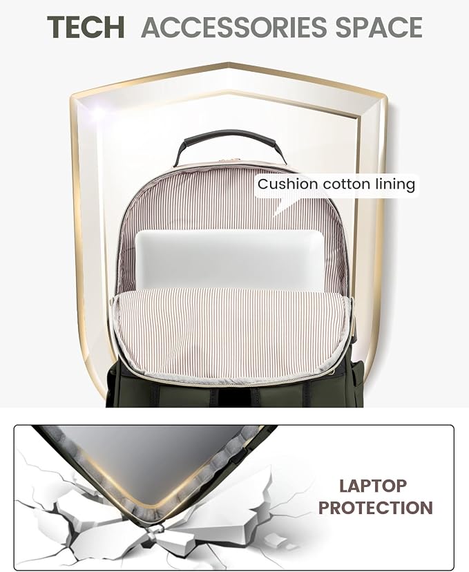 LOVEVOOK Laptop Backpack for Women, Travel Computer Work Bags - Image 7