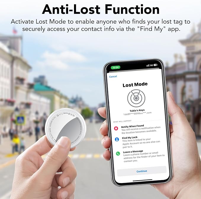 2025 New Air Tracker Tags-3 Pack, Replaceable Battery, Key Finder and Item - Image 7