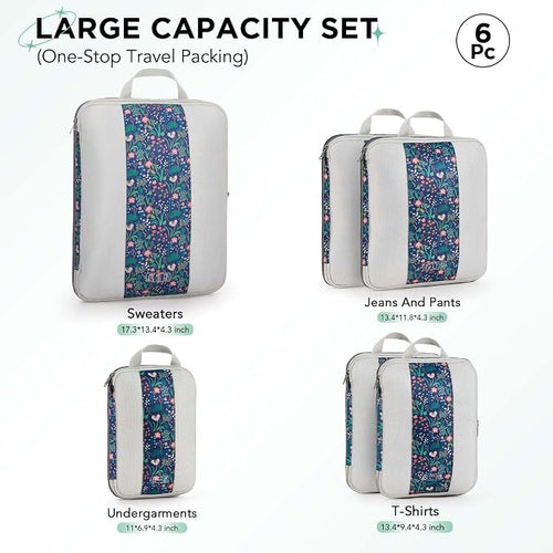 6 Set Compression Packing Cubes - Image 2