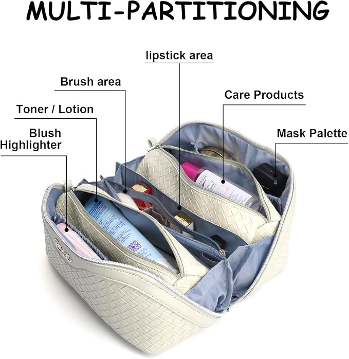 BOYATU Travel Makeup Bags for Women: Large Cosmetic Bag - Image 8