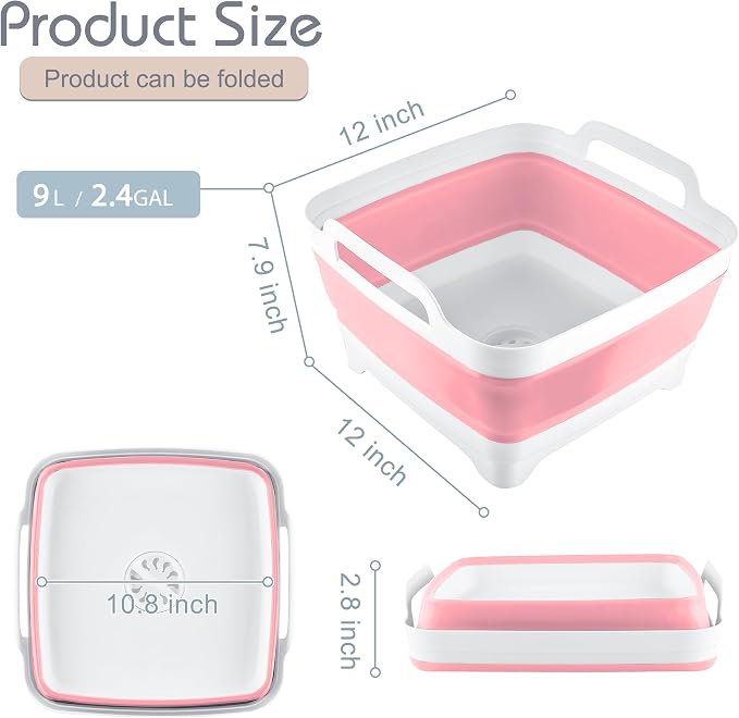 2.4 Gal Collapsible Dish Basin - Image 2
