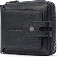 Men's brand buckle driver's license zipper genuine leather wallet, large by Alwaysoneoptionfitforyou