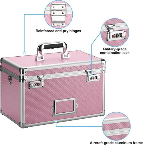 11 x 7 x 8.3 Inch Lockable Storage Box - Image 2