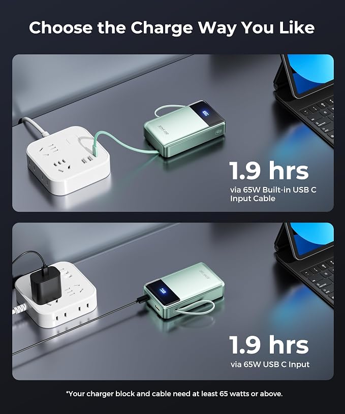 Portable Charger Power Bank - 30000mAh 65W Laptop Travel Essentials Battery - Image 7
