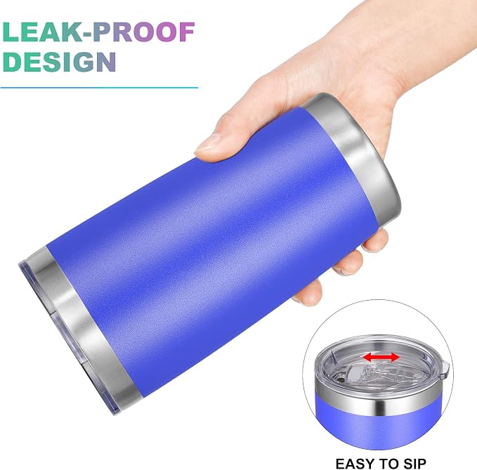 VEGOND 20oz Tumbler with Lid and Straw Stainless Steel Tumbler Cup Vacuum - Image 3