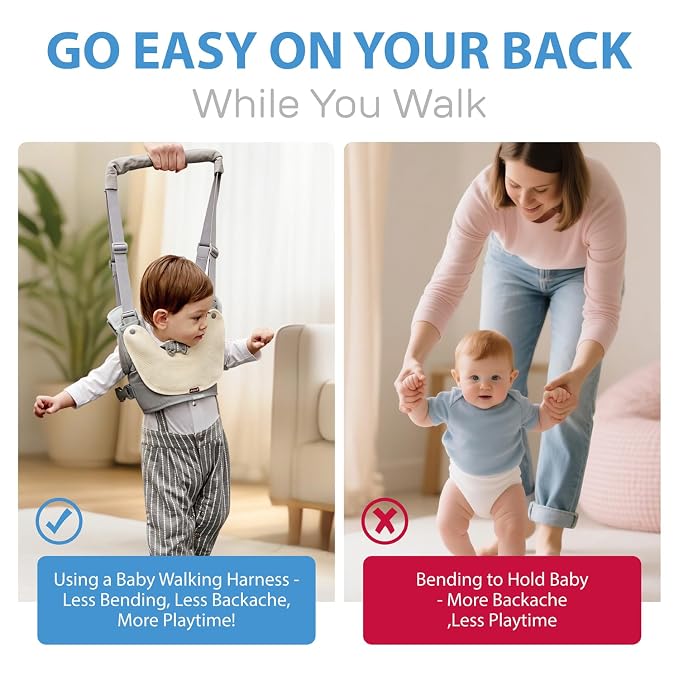 Baby Walking Harness-Handheld Assistant Belt- Toddler Infant Walking Aid - Image 4