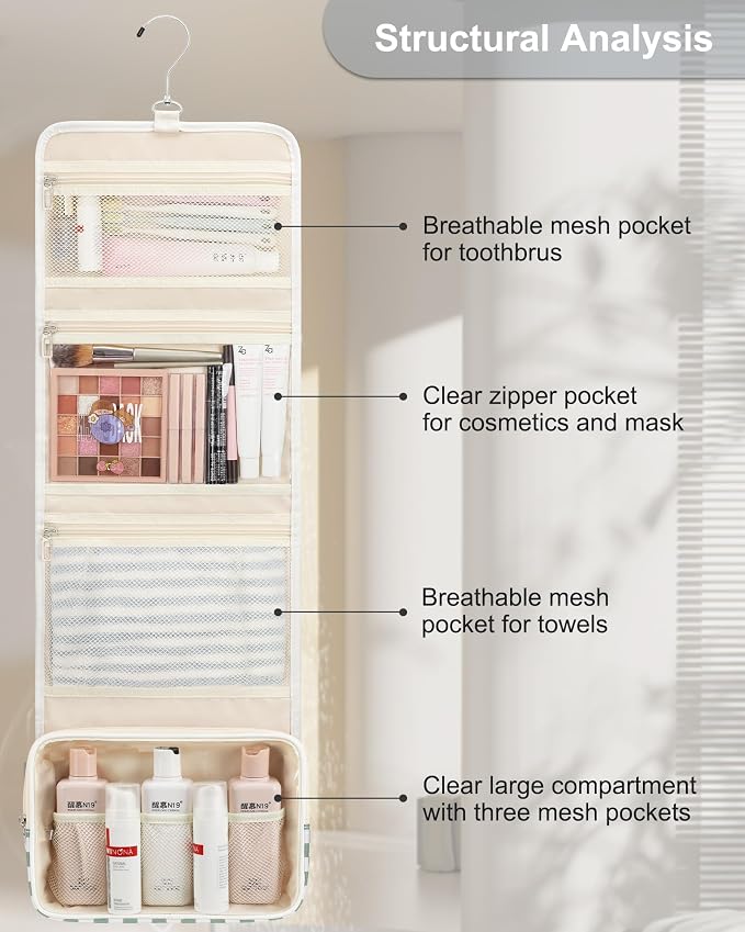 Relavel Travel Hanging Toiletry Bag - Image 7