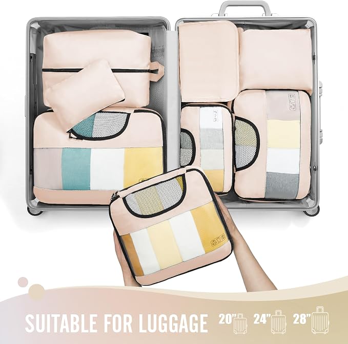 Veken 8 Set Packing Cubes, Travel Gifts - Image 3