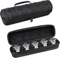 Juntan 5 Slots Hard Watch Travel Case, Portable Nylon Zipper Storage Organizer by JuntanWatchBands