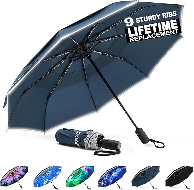 G4Free 42 Inch Eco Windproof Folding Umbrella by G4Free