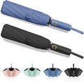 2-Pack Windproof, Waterproof, UV-Blocking Portable Travel Umbrella, Compact Sun by Fogkey