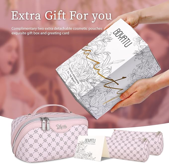 BOYATU Travel Makeup Bag Cosmetic Bags - Image 6