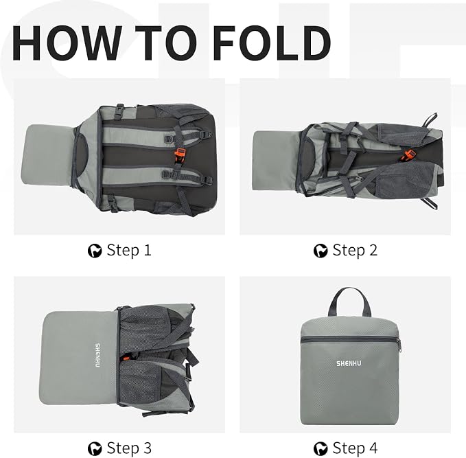 40L Hiking Backpack Lightweight Daypack Waterproof Travel Camping Backpack - Image 5