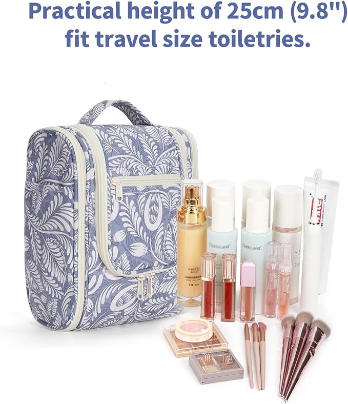 Narwey Small Hanging Toiletry Bag Women Travel Makeup Bag Organizer Toiletries - Image 4