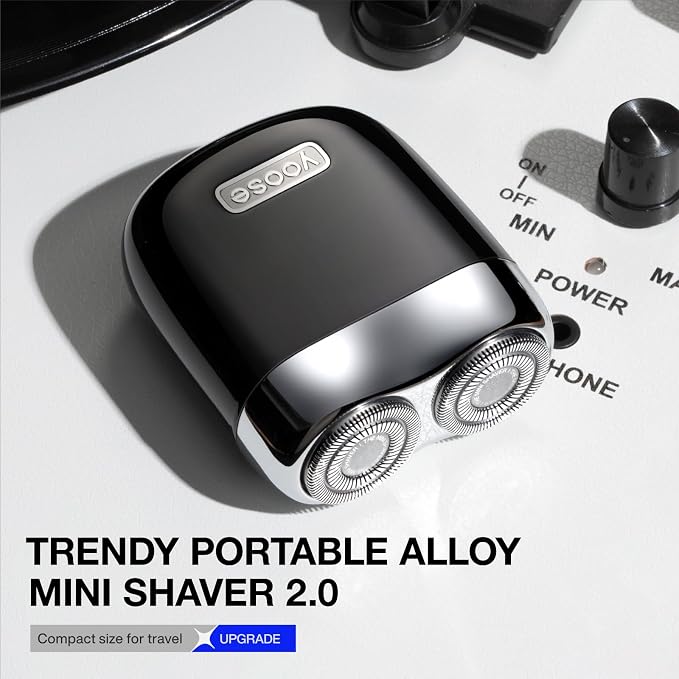 yoose Mini Electric Shaver, Alloy Portable Travel Shavers, Cordless Shaving - Image 2