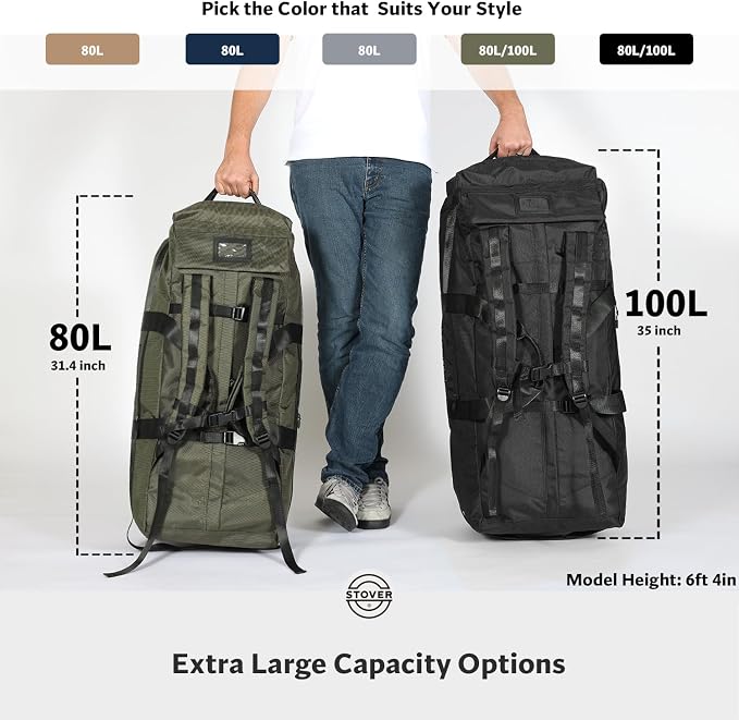 STOVER 100L Rolling Duffel Bag - Image 8