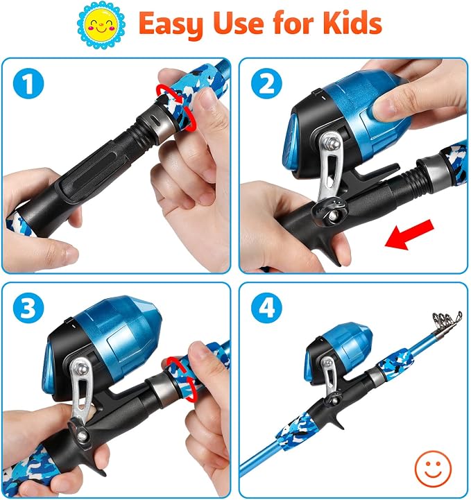 PLUSINNO Kids Fishing Pole - Image 4