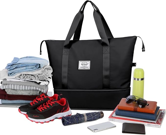 NPBAG Women Travel Duffel, Gym Workout Overnight Bag, Mommy Hospital Bag - Image 4