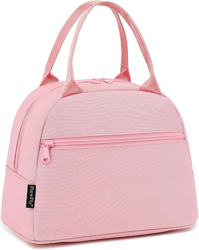 FlowFly Lunch Bag for Women Insulated Lunch Box Corduroy Lunch Tote Cooler for by FlowFly