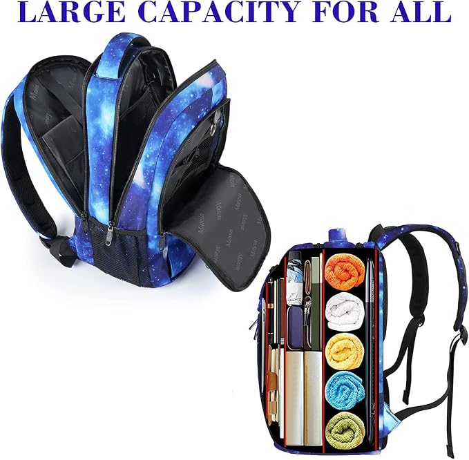MATEIN School Backpack for Boys Girls, Anti Theft College School Laptop Bookbag - Image 6