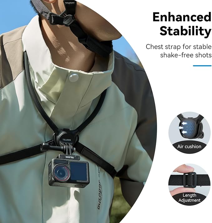 TELESIN Neck Mount Se 2.0 Combo Set, Magnetic Phone Holder - Image 2