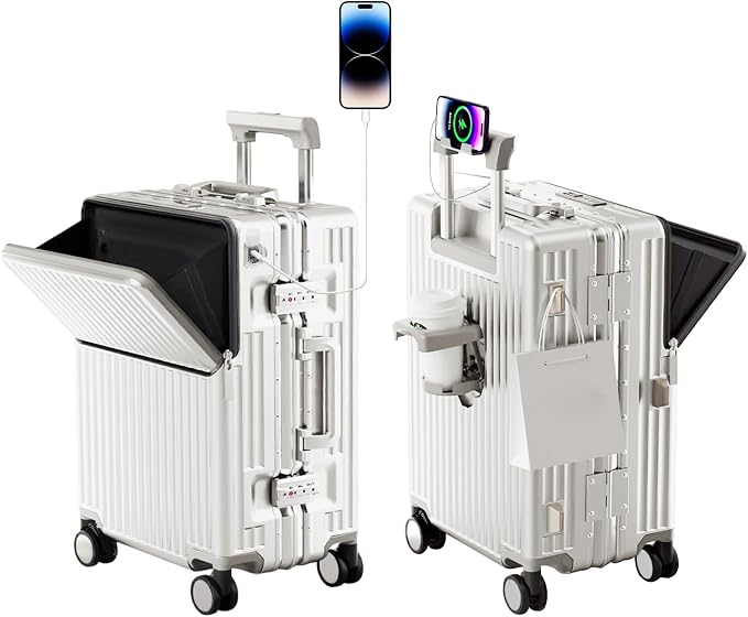 Hard Shell Luggage 20 Inch Travel Luggage, Carry-On Luggage Spinner TSA by cycyCarry
