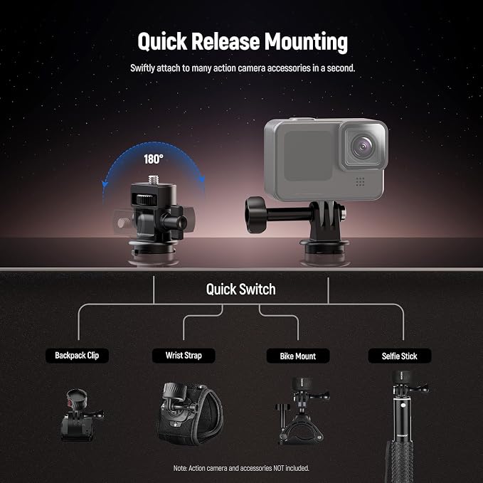 NEEWER GP-24 Action Camera Mount Accessories Kit - Image 5