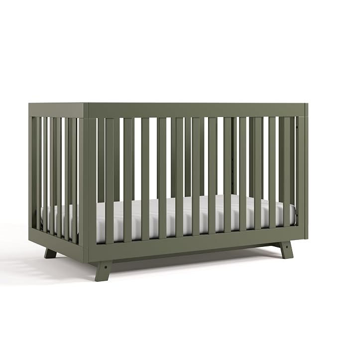 Storkcraft Beckett Grow-with-Me Convertible Crib – GREENGUARD Gold Certified by Storkcraft
