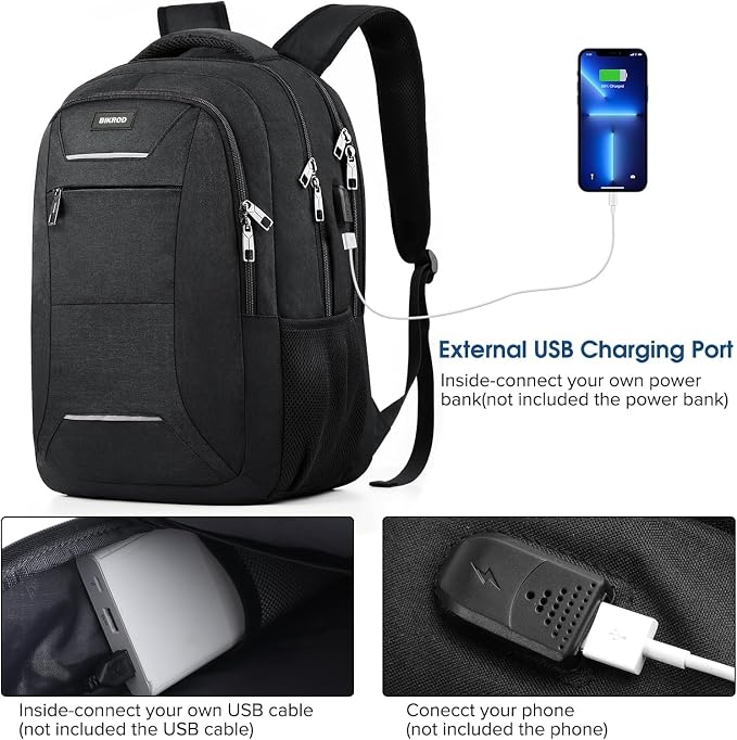 Travel Laptop Backpack for Men and Women, 17 Inch Large School Backpacks for - Image 3