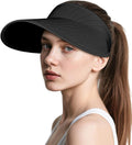 Sun Visor Hats for Women, UPF50+ Wide Brim Sun Hats Adjustable Foldable Beach by Unknown