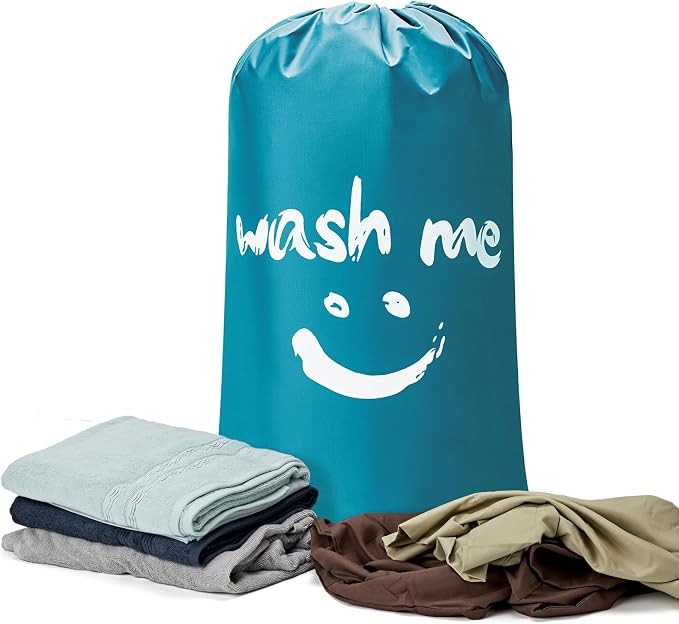 HOMEST 2 Pack XL Wash Me Travel Laundry Bag, Dirty Clothes Organizer, Large - Image 7