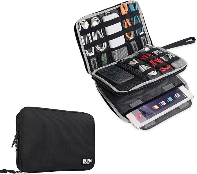 BUBM Double Layer Electronics Organizer/Travel Gadget Bag by BUBM