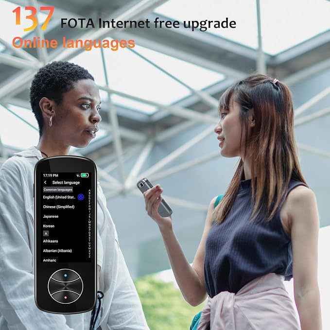 Language Translator Device No WiFi Needed, AI Translator Two Way Real Time - Image 3