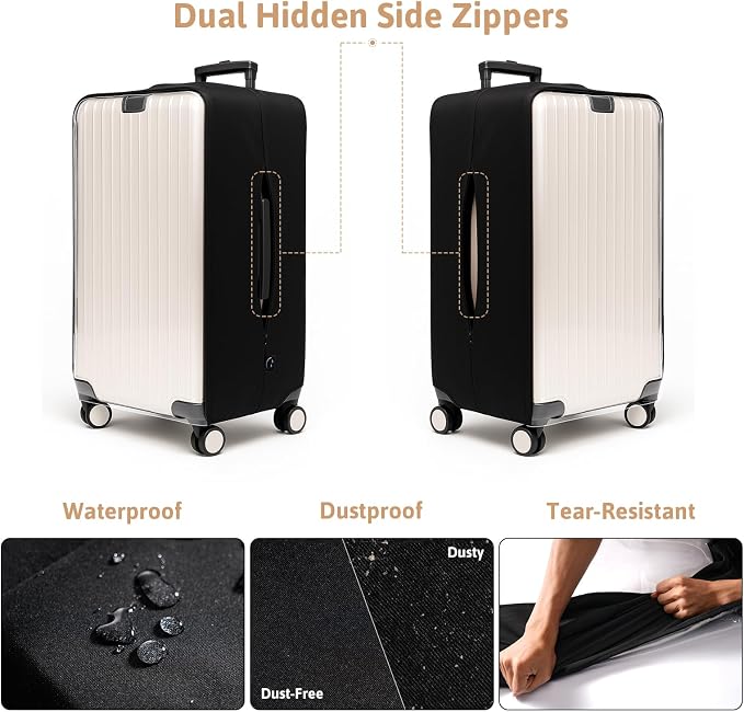 OrgaWise Clear Luggage Cover, For Suitcase Tsa Approved Transparent TPU - Image 5
