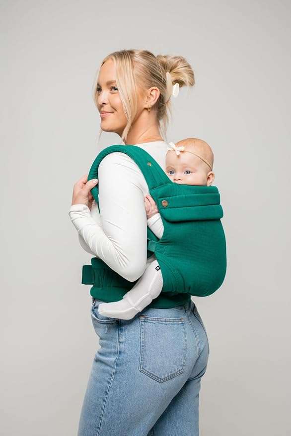 Mabē Monarch Ergonomic Baby Carrier – Premium Cotton Soft Structured Newborn to - Image 3