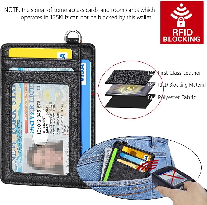 FurArt Slim Minimalist Wallet, Front Pocket Wallets, RFID Blocking, Credit Card - Image 5