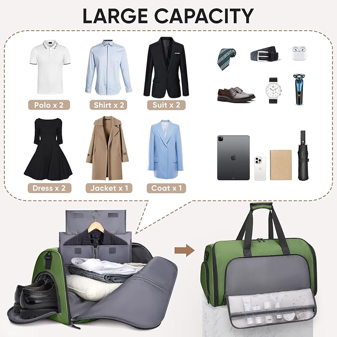 BALEINE Convertible Garment Bag - Image 5