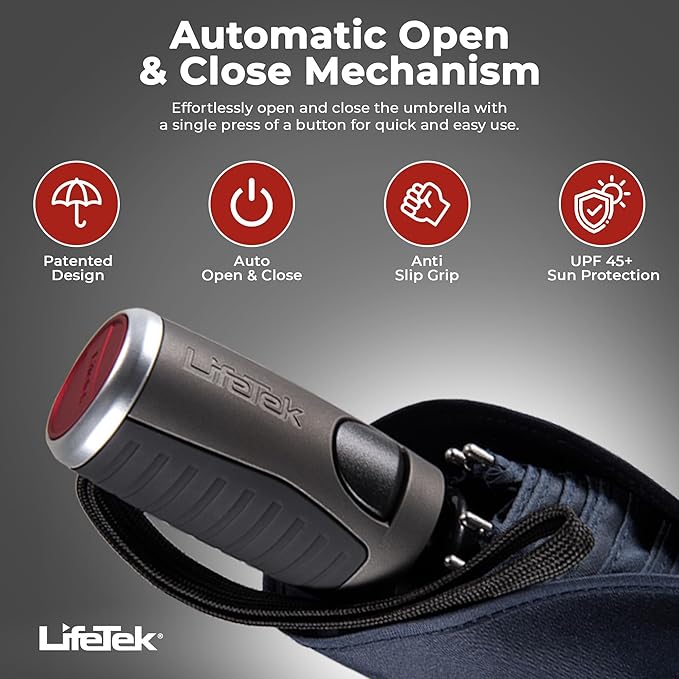 LifeTek Premium Travel Umbrella - Image 3