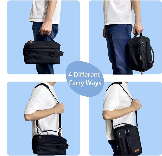 Expandable Lunch Bag for Men, Insulated Lunch Box, Portable Large Cooler Bag - Image 9