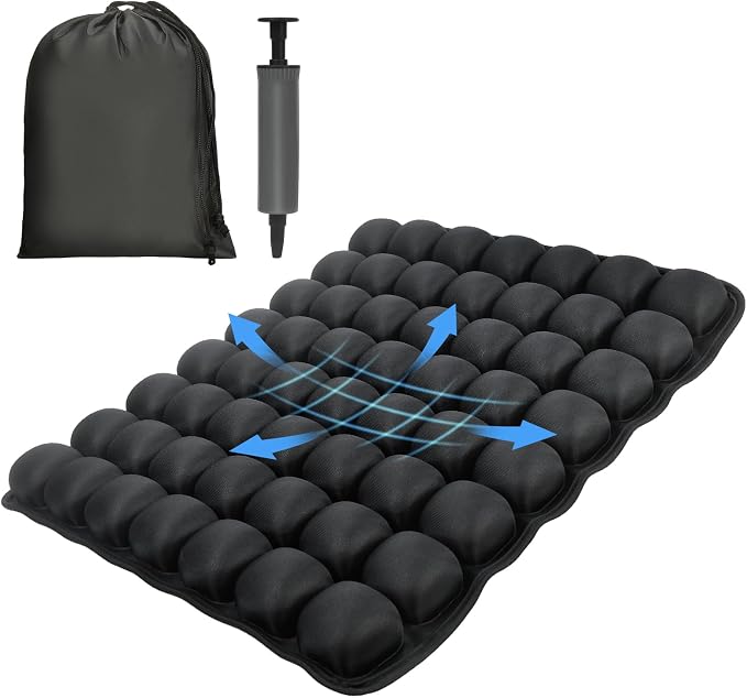 Professional Comfortable 3D Travel Seat Cushion, Air Inflatable Pressure Relief by WurodBiza