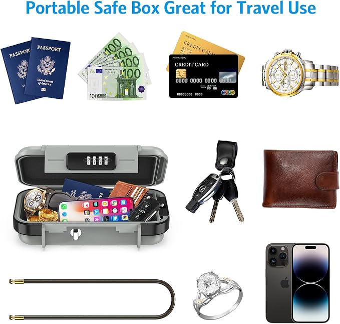 AMIR Portable Safe Box, Combination Security Case LockBox - Image 7