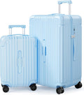 Krute Luggage Sets 2 Pieces PC+ABS Hardshell Suitcase by Krute