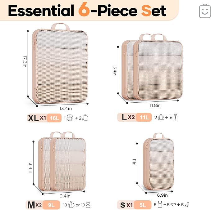 Veken 6/9/11 Set Compression Packing Cubes - Image 2
