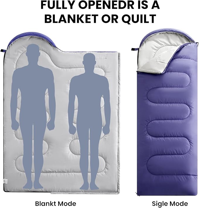 FARLAND Sleeping Bags 30℉ for Adults Teens Kids - Image 3