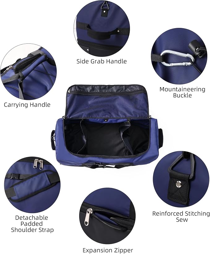 CONTAIL 32”110L Expandable 140L Rolling Duffle Bag - Image 7