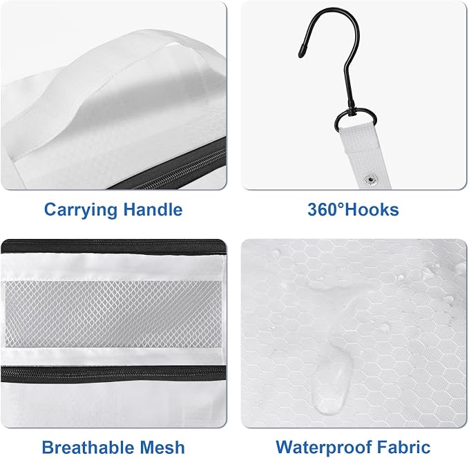 Suitcase Organizer, Travel Luggage Organizer Portable Hanging Travel Shelves - Image 3