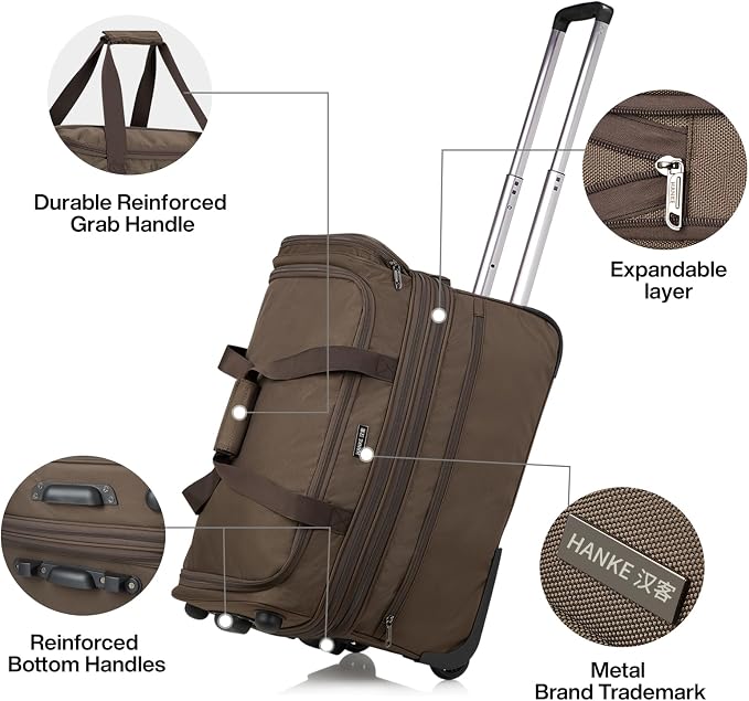 Hanke Large Expandable checked Luggage Suitcases - Image 7