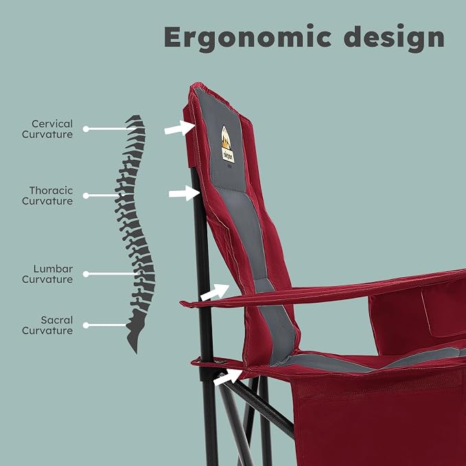 Oversized Folding Camping Chairs - Image 5