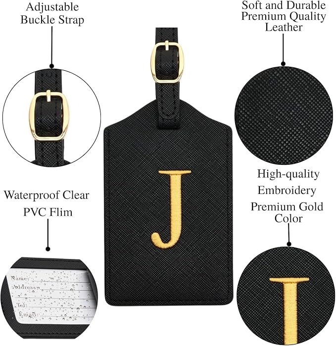 Luggage Tag PU Leather for Suitcase Baggage Handbag Travel Bag Label Suitcase - Image 3