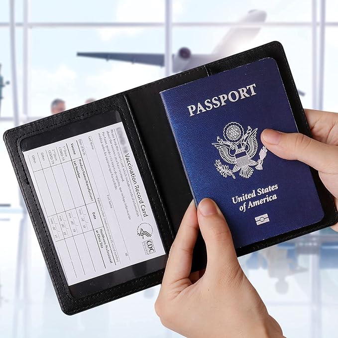 TIGARI Passport Holder for Travel Women Men, PU Leather Passport Wallet Cover - Image 5